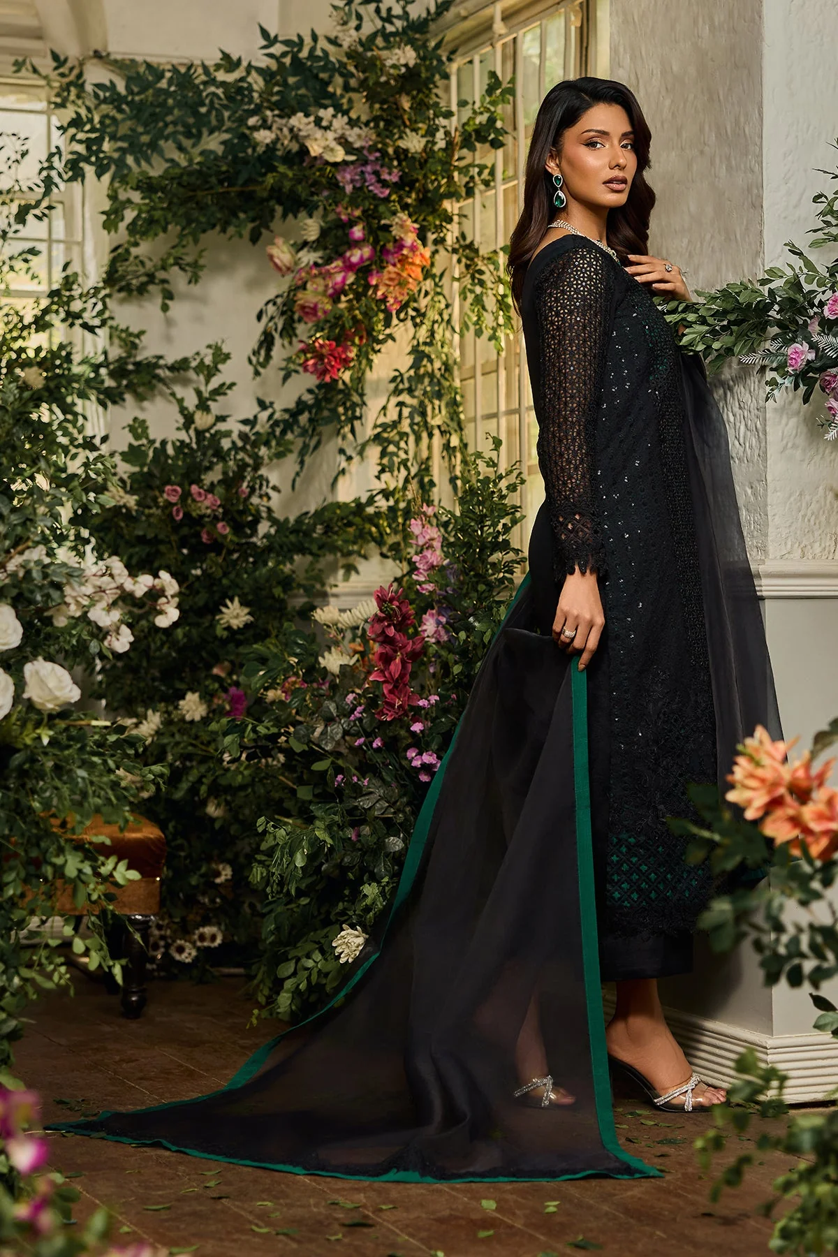 3-PC Stitched Luxury Lawn Collection CCE6-03 PSOK - Image 3