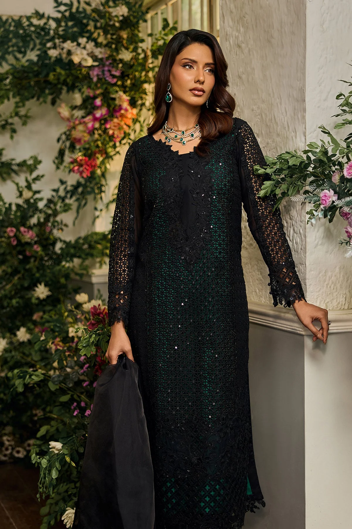 3-PC Stitched Luxury Lawn Collection CCE6-03 PSOK - Image 5