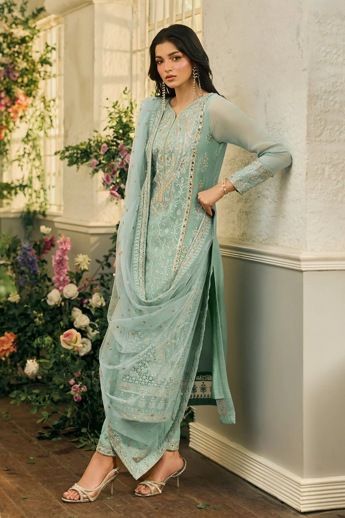 3-PC Stitched Luxury Lawn Collection CCE6-06 PSOK - Image 6