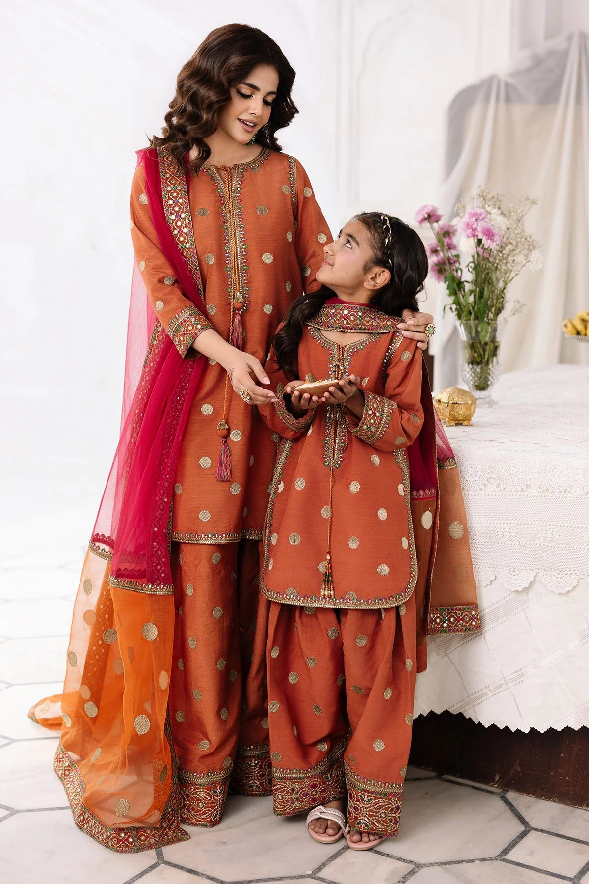 3-PC Embroidered Raw-Silk CKP-6-365 - Image 3
