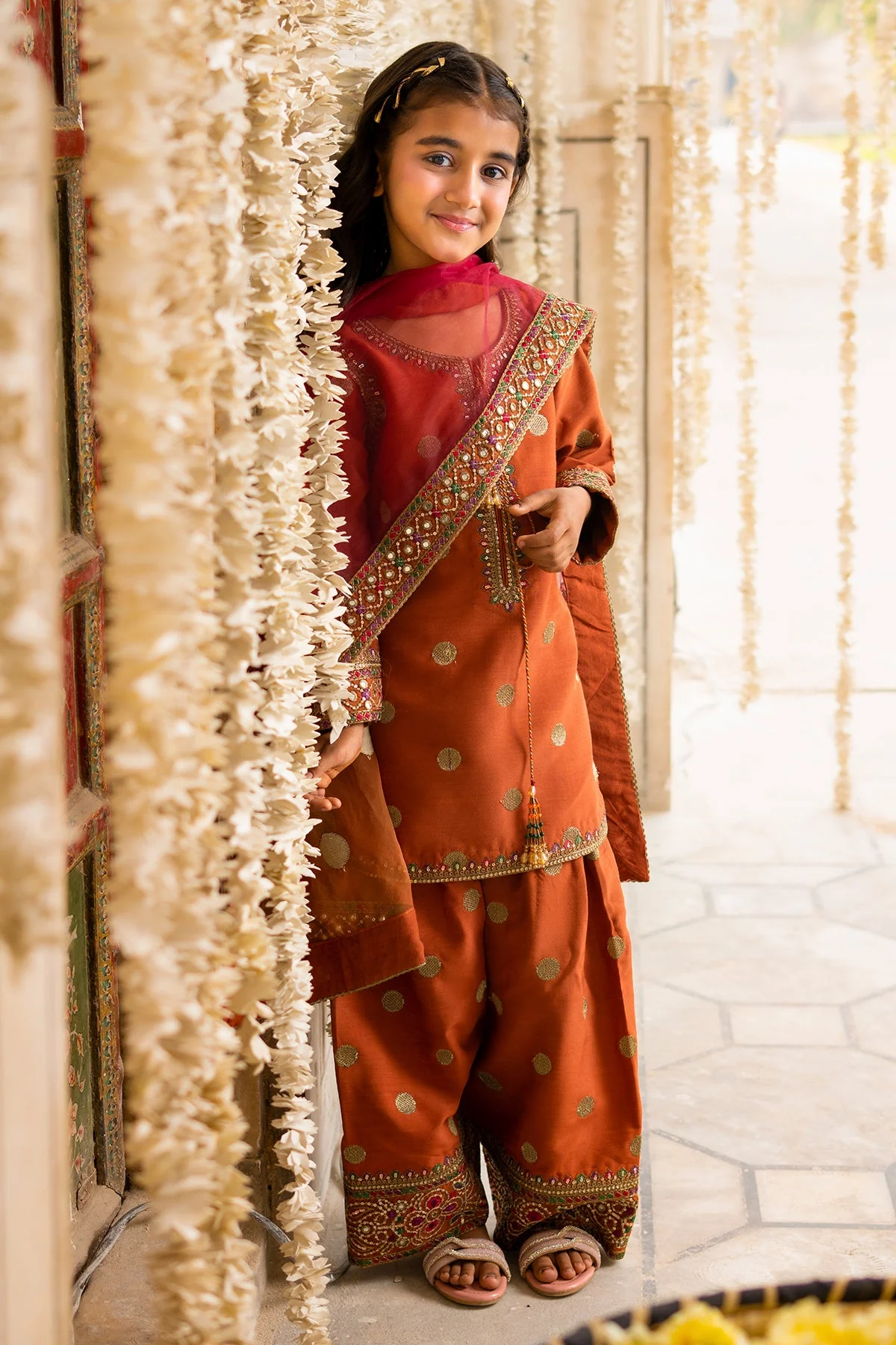 3-PC Embroidered Raw-Silk CKP-6-365 - Image 4