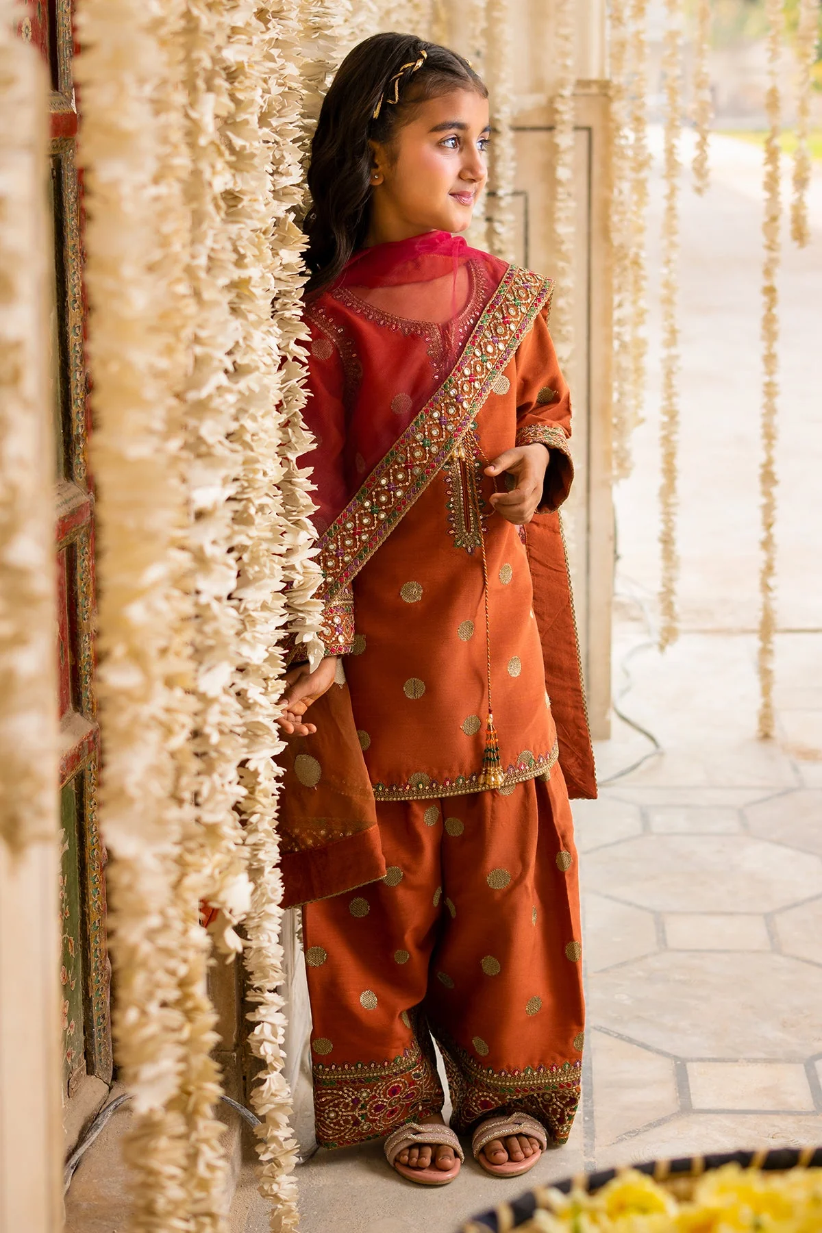 3-PC Embroidered Raw-Silk CKP-6-365 - Image 5