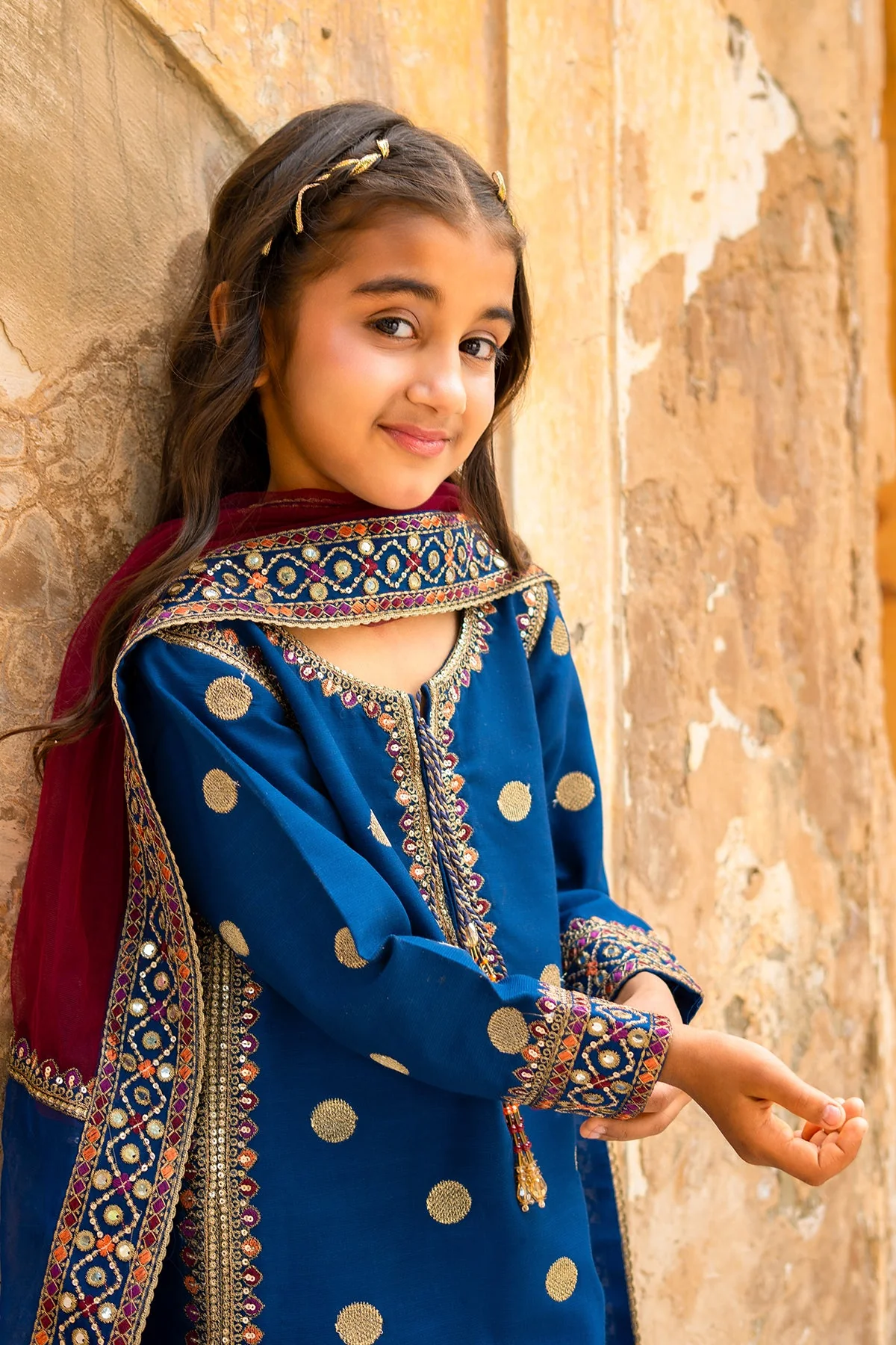 3-PC Embroidered Raw-Silk CKP-6-368 - Image 6