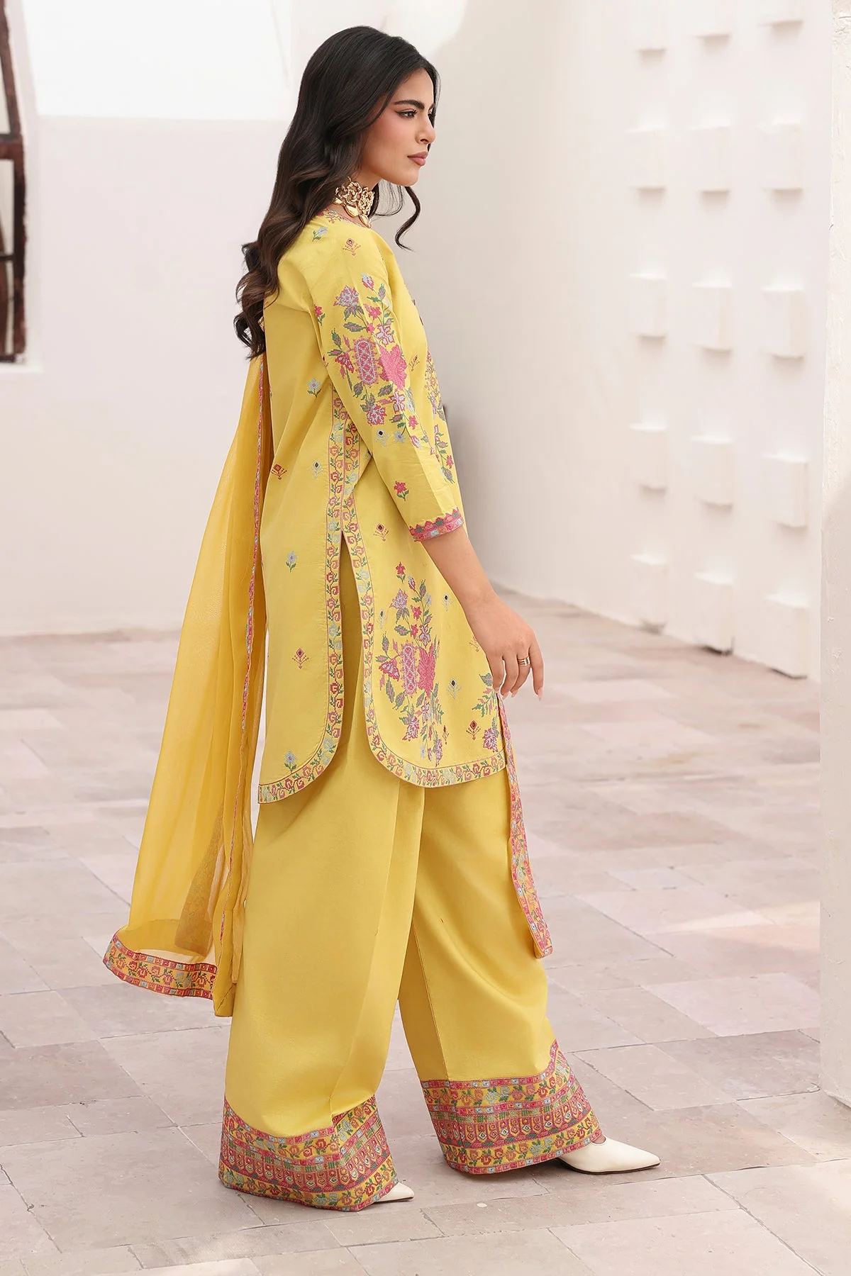 3-PC Stitched Embroidered Lawn Collection CNP-6-219 - Image 4