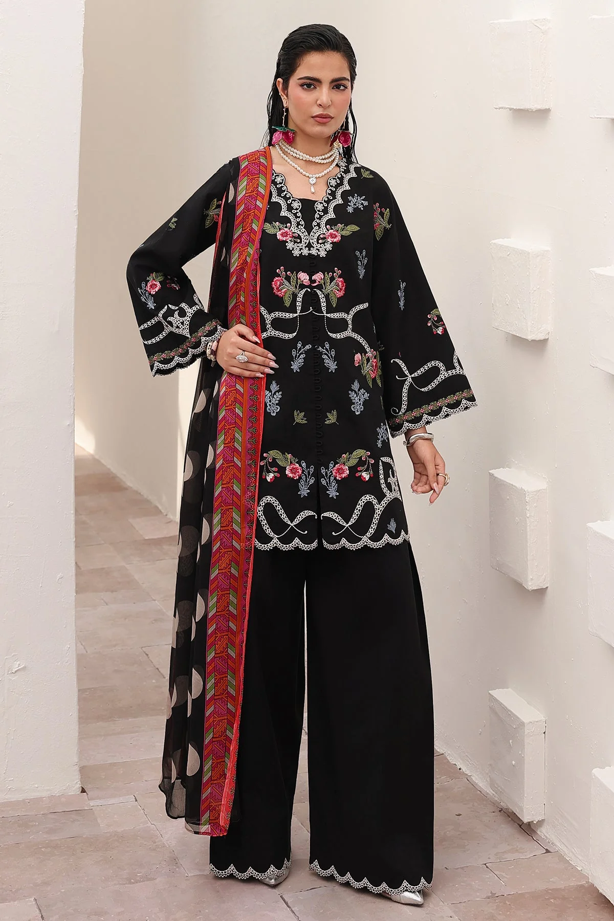 3-PC Stitched Embroidered Lawn Collection CNP-6-222