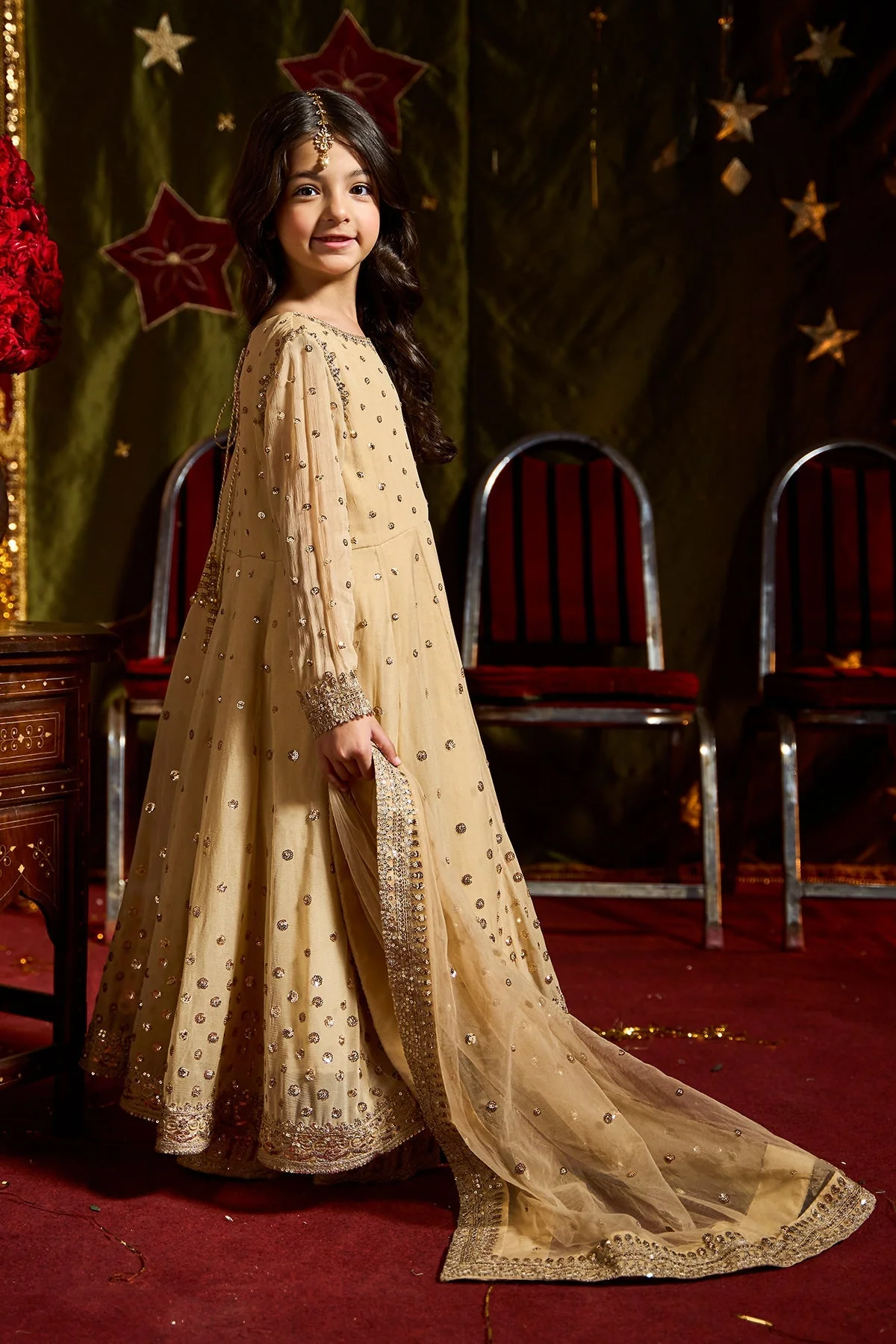 3-PC Embroidered Chiffon Suit CKP-5-182 - Image 3