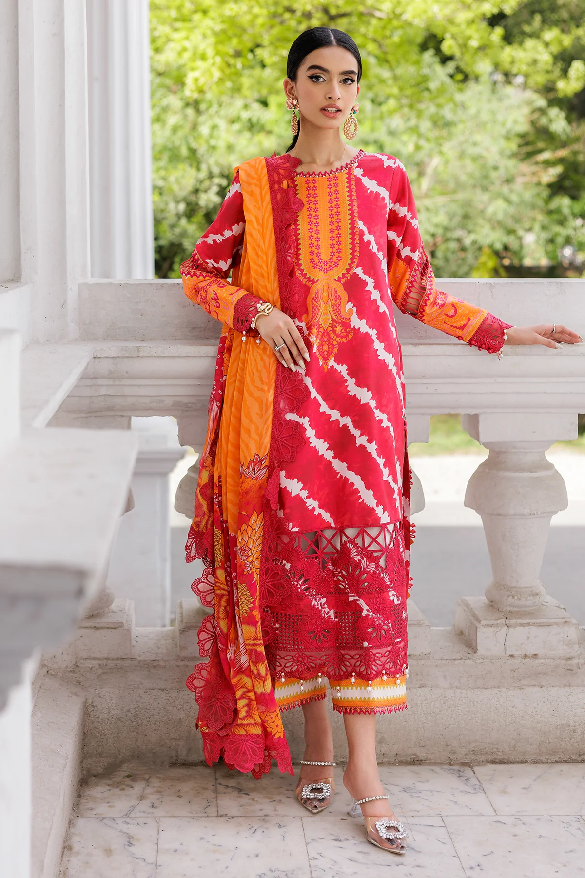3-PC  Embroidered Lawn Collection AG6-04 A PSOK