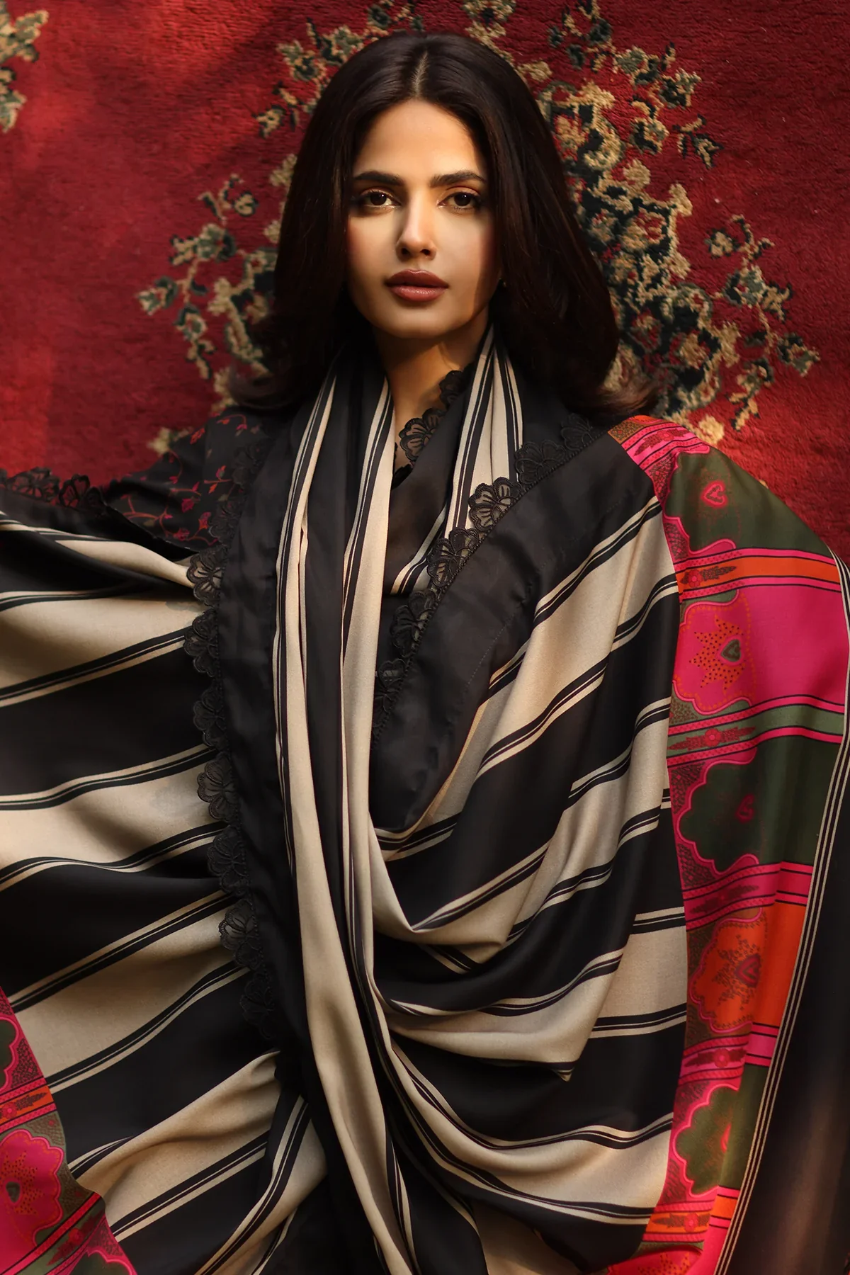 3-PC  Embroidered Linen Collection ANW6-17 - Image 5