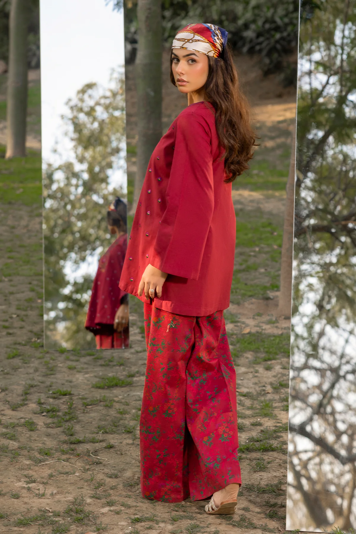 2-PC Embroidered Lawn Suit CNP-5-08 - Image 4