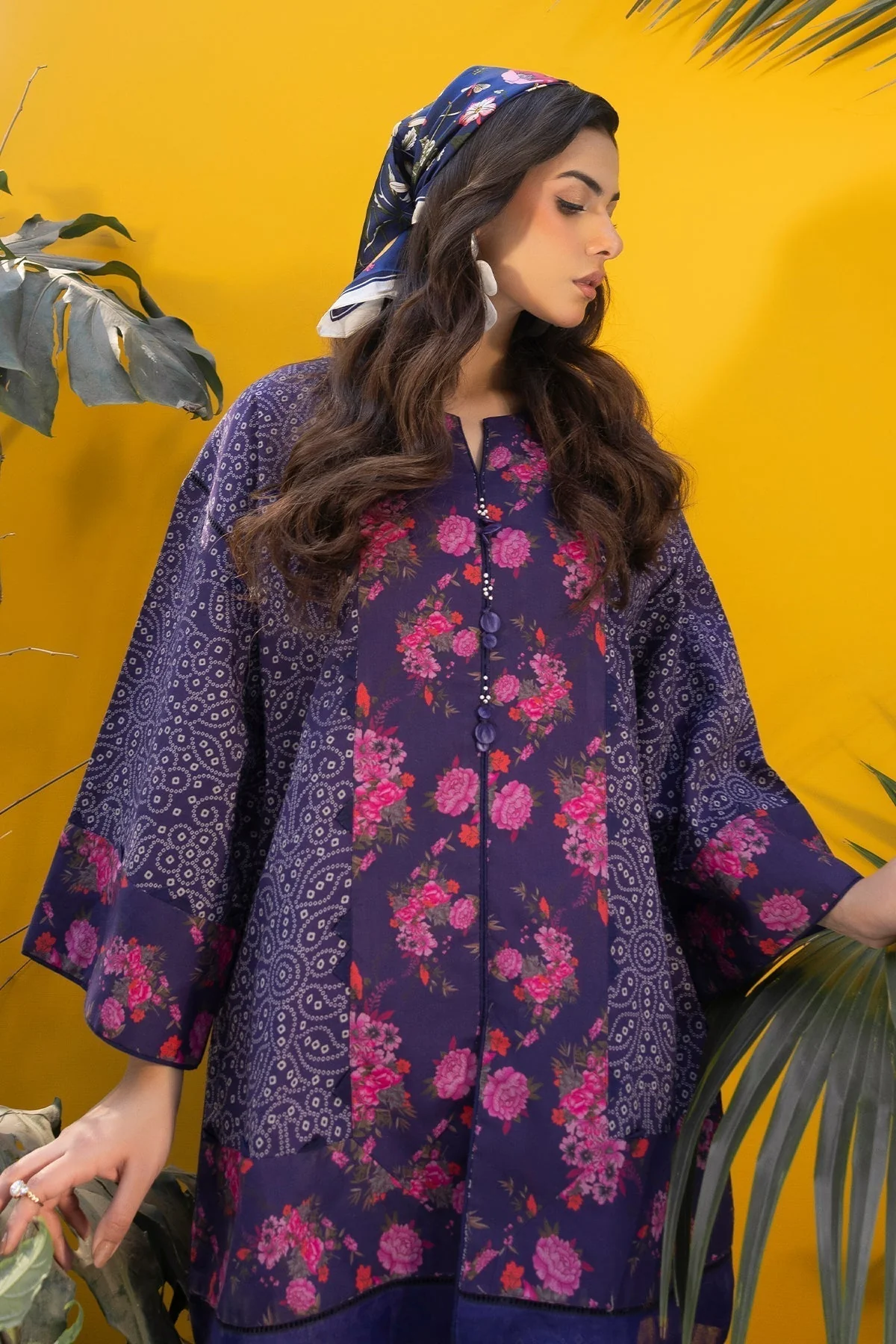 2-PC Printed Cotton Suit CPM-5-01 - Image 3