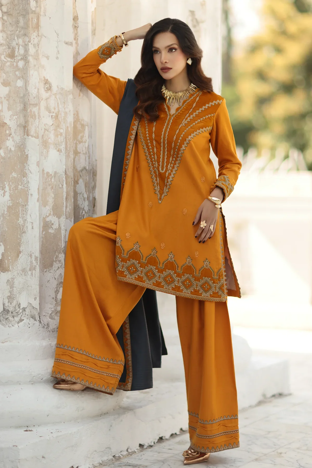 3-PC Peach Leather with Velvet CSW5-08 USOK - Image 6
