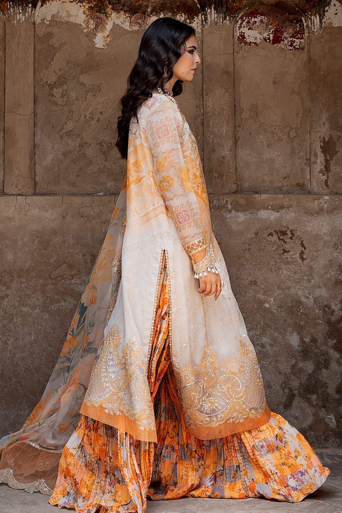 3-PC  Embroidered Chiffon Collection VSLW6-06 PSOK - Image 8